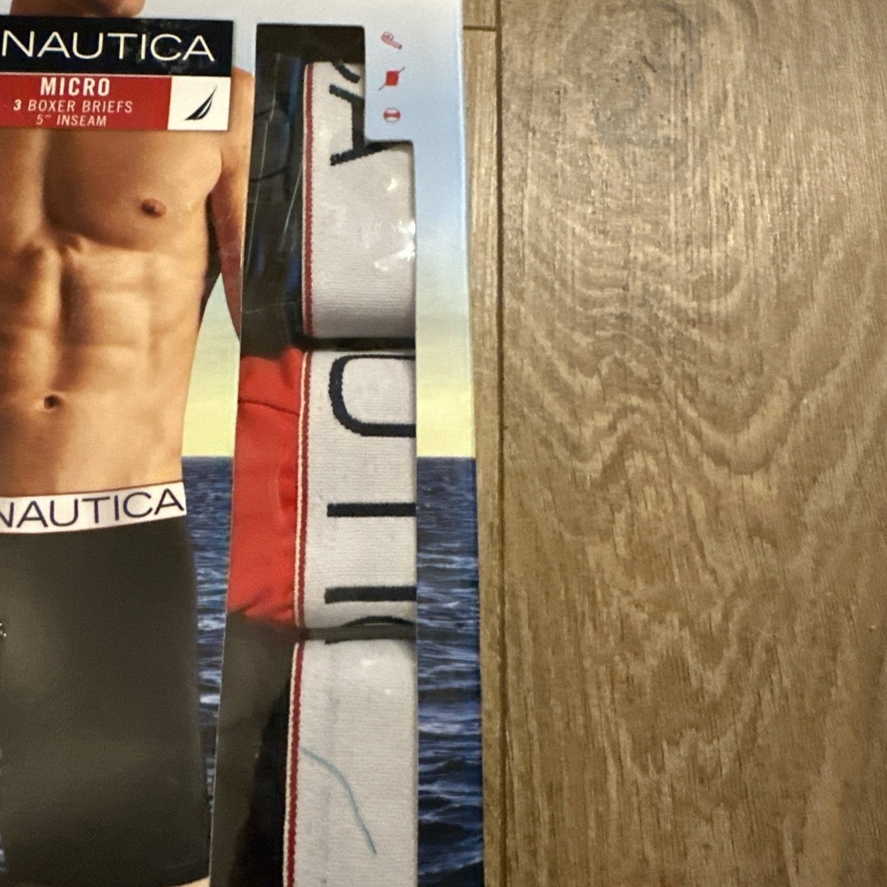 NAUTICA Mens Micro Boxer Briefs Underwear 3‎ Pack Size Small 28-30 NIB - Picture 3 of 6